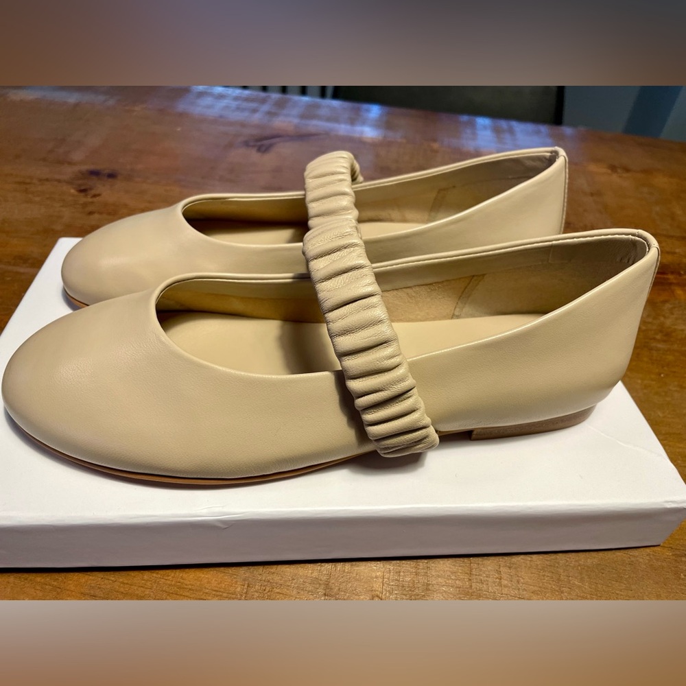Jo Mercer Freida flats, sand (cream) colour size 38. Brand new never worn - Picture 4 of 6